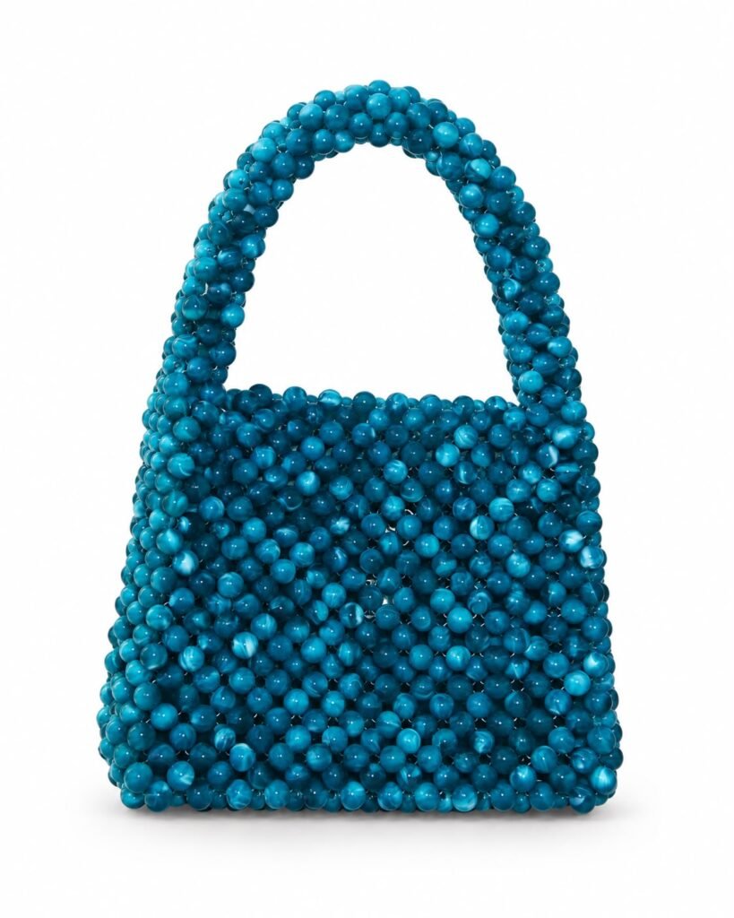 CARTERA LA PERLA - AZUL TURQUESA